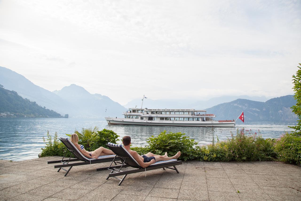 Hotel Riviera Loft Weggis Exterior foto